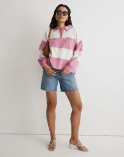Madewell MWL Striped Rugby Polo Shirt
