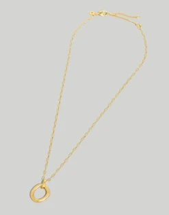 Madewell Organic Open Circle Necklace -Madewell Sales NL352 ED0747 d1