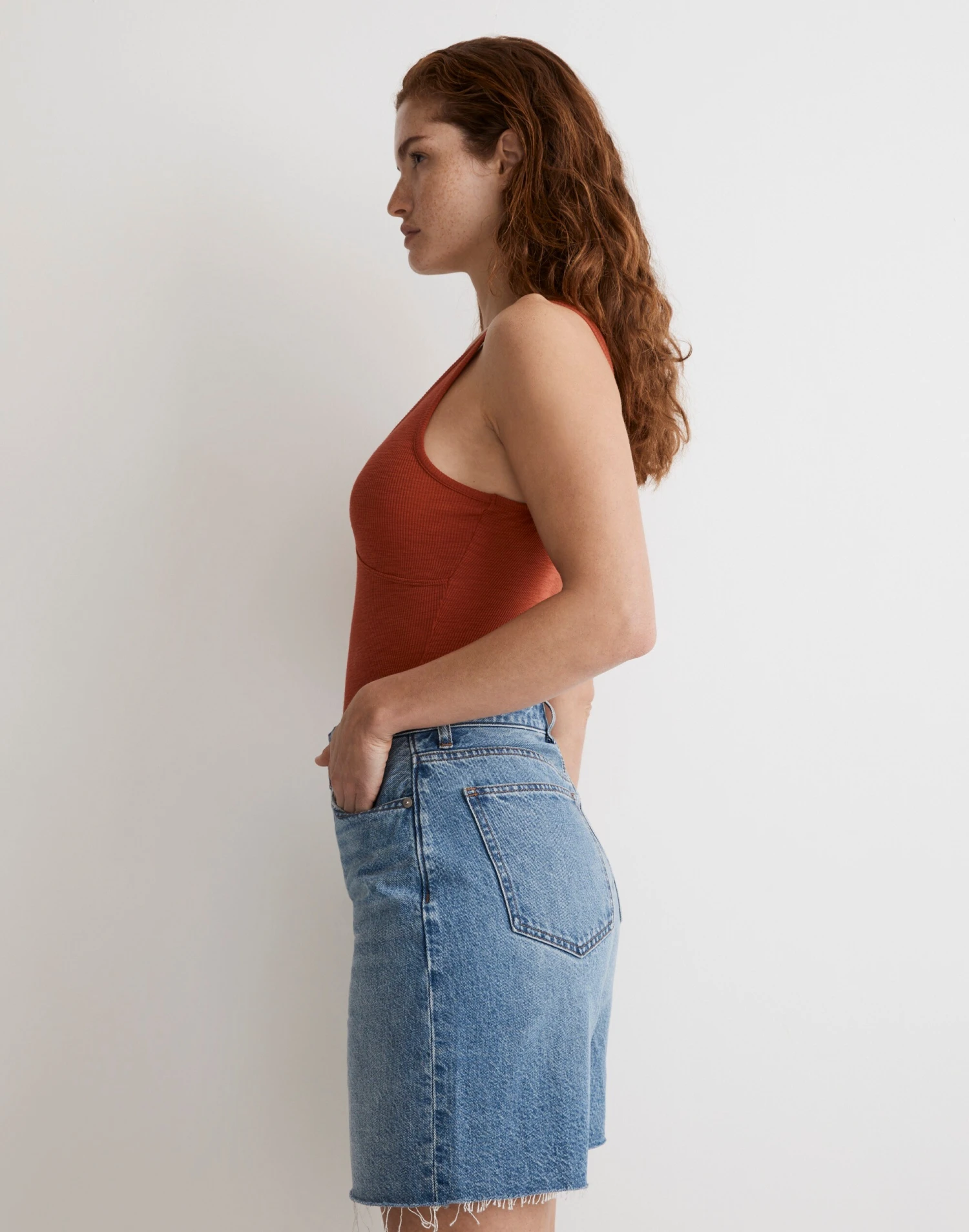 Madewell Deep V-Neck Thong Bodysuit 2 Madewell Deep V-Neck Thong Bodysuit - Image 2