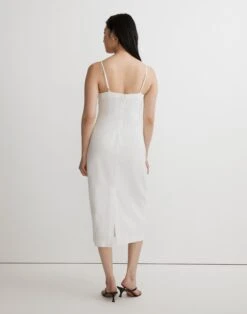Madewell Goldie Midi Dress In 100% Linen -Madewell Sales NL435 NA0054 d2