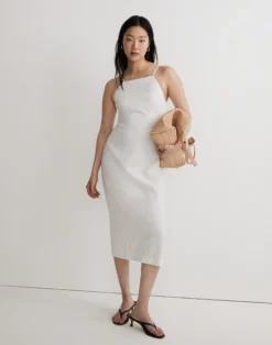 Madewell Goldie Midi Dress In 100% Linen