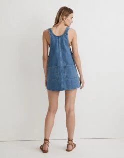 Madewell Denim Overall Mini Dress In Groveson Wash -Madewell Sales NL436 DM6822 d2