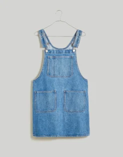 Madewell Denim Overall Mini Dress In Groveson Wash -Madewell Sales NL436 DM6822 ld