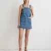 Madewell Denim Overall Mini Dress In Groveson Wash