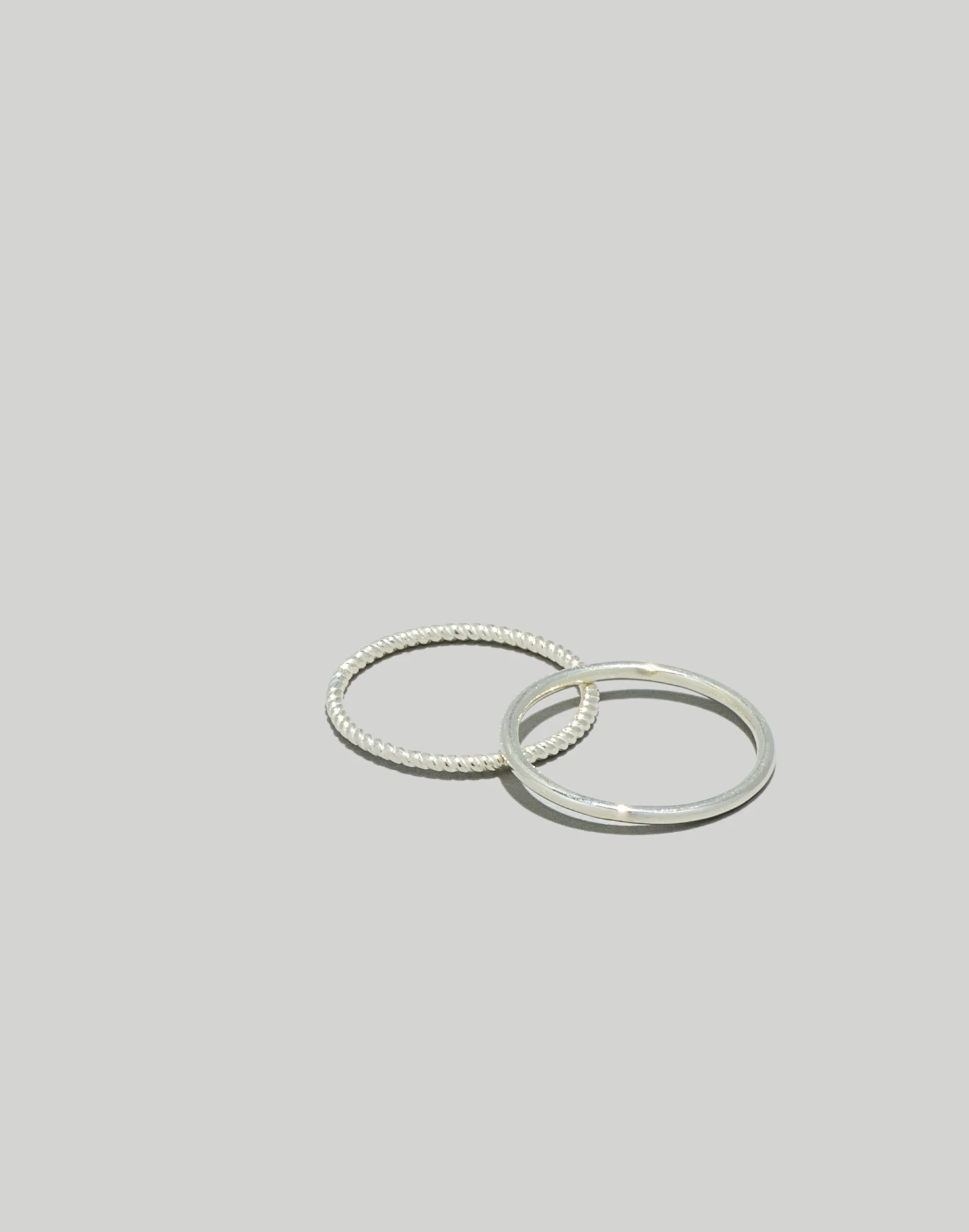 Madewell Delicate Collection Demi-Fine Rope Stacking Rings 1 Madewell Delicate Collection Demi-Fine Rope Stacking Rings