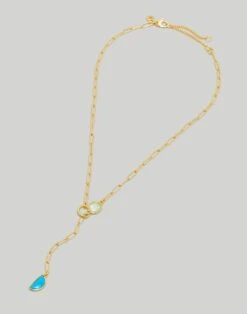 Madewell Stone Collection Green Apophyllite Necklace -Madewell Sales NL539 EE0436 d1