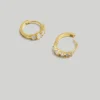 Madewell Stone Huggie Hoop Earrings