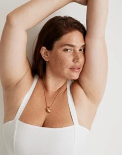 Madewell Puffy Teardrop Pendant Necklace -Madewell Sales NL550 EE4894 d3