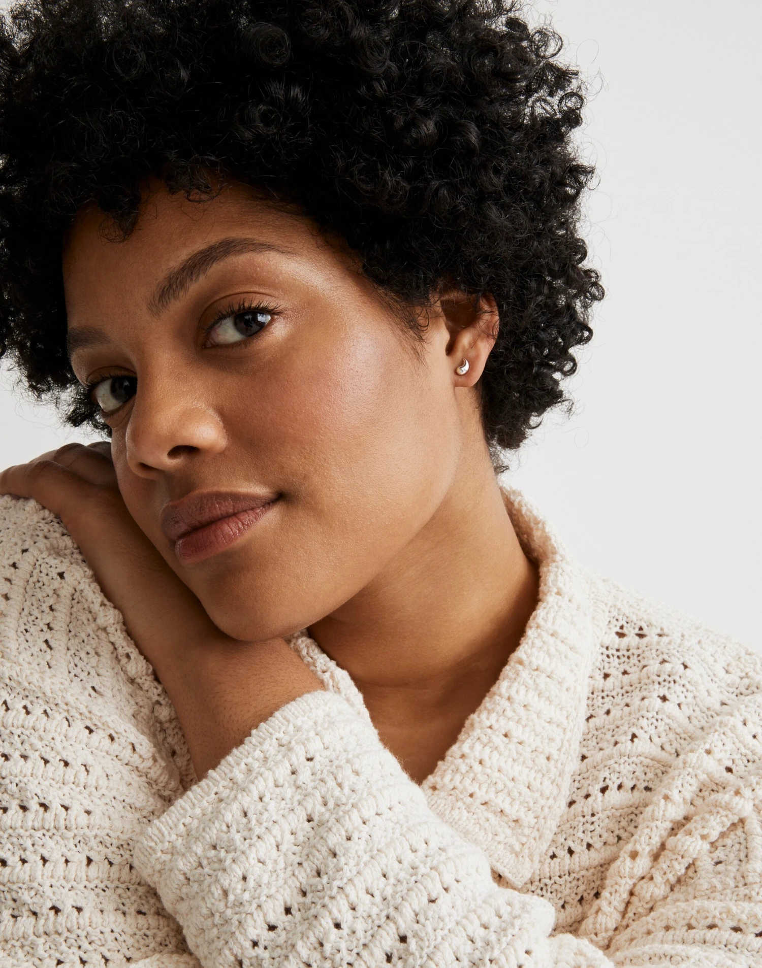 Madewell Puffy Teardrop Stud Earrings 2 Madewell Puffy Teardrop Stud Earrings - Image 2