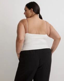 Madewell Plus MWL Flex Sweetheart Crop Tank Top -Madewell Sales NL589 NA5334 d2