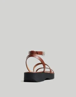 Madewell The Birdie Double-Strap Platform Sandal -Madewell Sales NL862 BR7134 d3