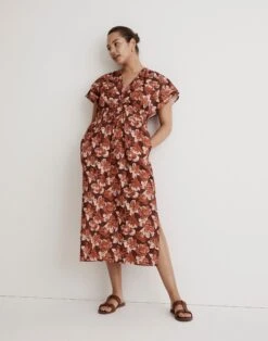 Madewell X Reistor Drawstring Maxi Dress