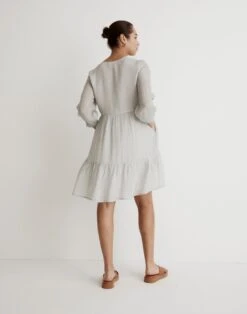 Madewell X Reistor V-Neck Mini Dress -Madewell Sales NM017 EE4900 d2