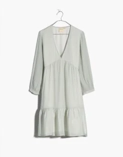 Madewell X Reistor V-Neck Mini Dress -Madewell Sales NM017 EE4900 ld