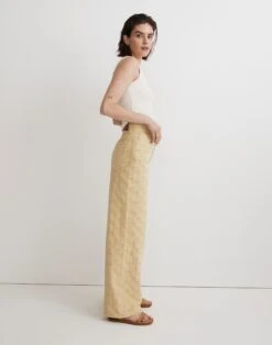 Madewell Superwide-Leg Jeans In Checkerboard Jacquard -Madewell Sales NM109 GR0913 d2