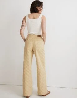Madewell Superwide-Leg Jeans In Checkerboard Jacquard -Madewell Sales NM109 GR0913 d4