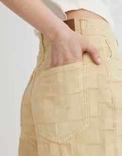 Madewell Superwide-Leg Jeans In Checkerboard Jacquard -Madewell Sales NM109 GR0913 d5