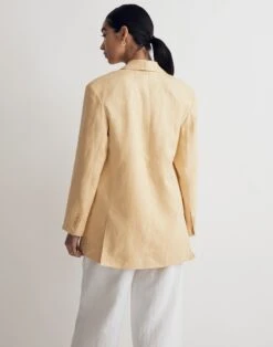 Madewell The Oversized Blazer In 100% Linen -Madewell Sales NM157 YL5394 d2