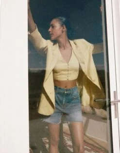 Madewell The Oversized Blazer In 100% Linen -Madewell Sales NM157 YL5394 d6