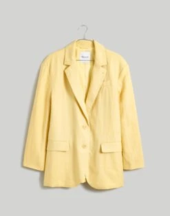 Madewell The Oversized Blazer In 100% Linen -Madewell Sales NM157 YL5394 ld