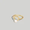 Madewell Freshwater Pearl Circle Statement Ring